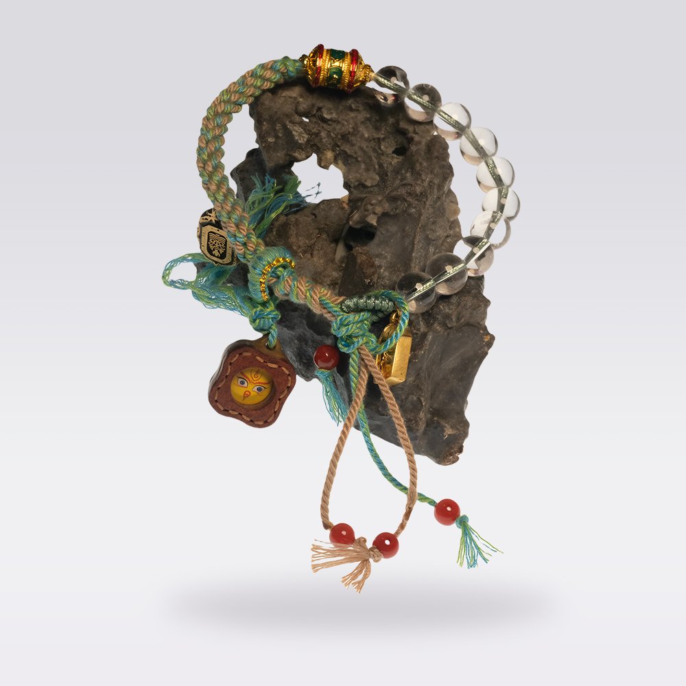 Prosperity & Positive Energy-Handmade Buddhist Clear Quartz Bracelet