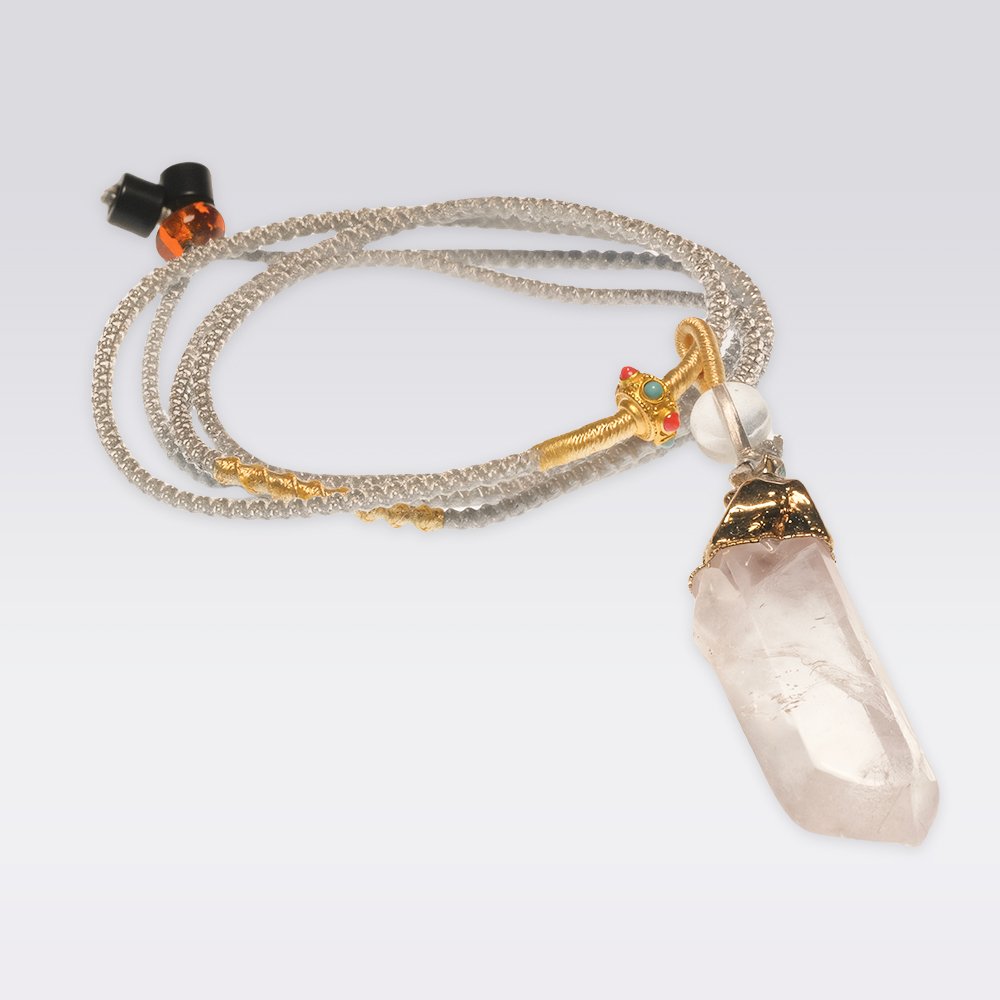 Purify Mind-Original Buddha Stone Clear Quartz Necklace - Image 3