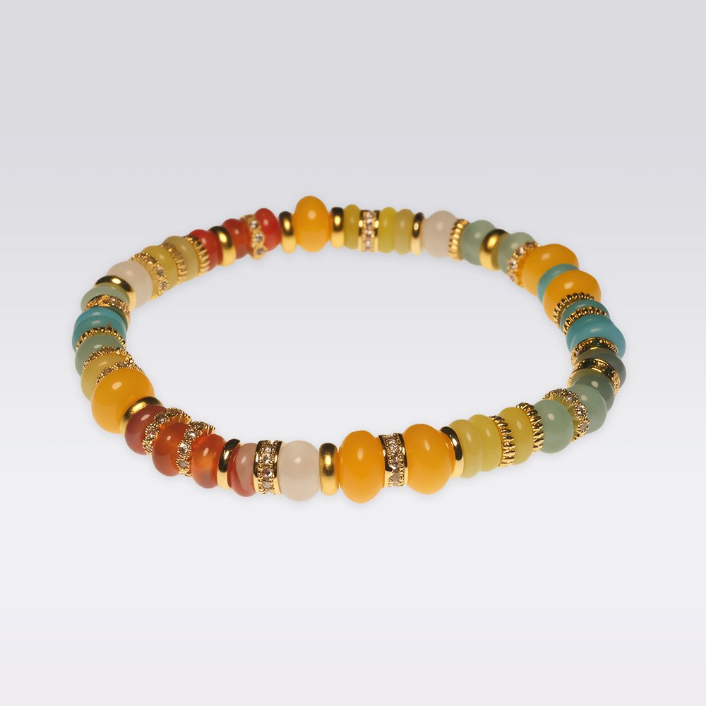 Good Fortune-Buddhist Multi-Gemstone Bracelet - Image 3