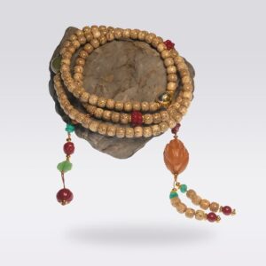 Calming & Mindfulness-6*7mm Buddhist Moon Bodhi Beads Multi-wrap Mala