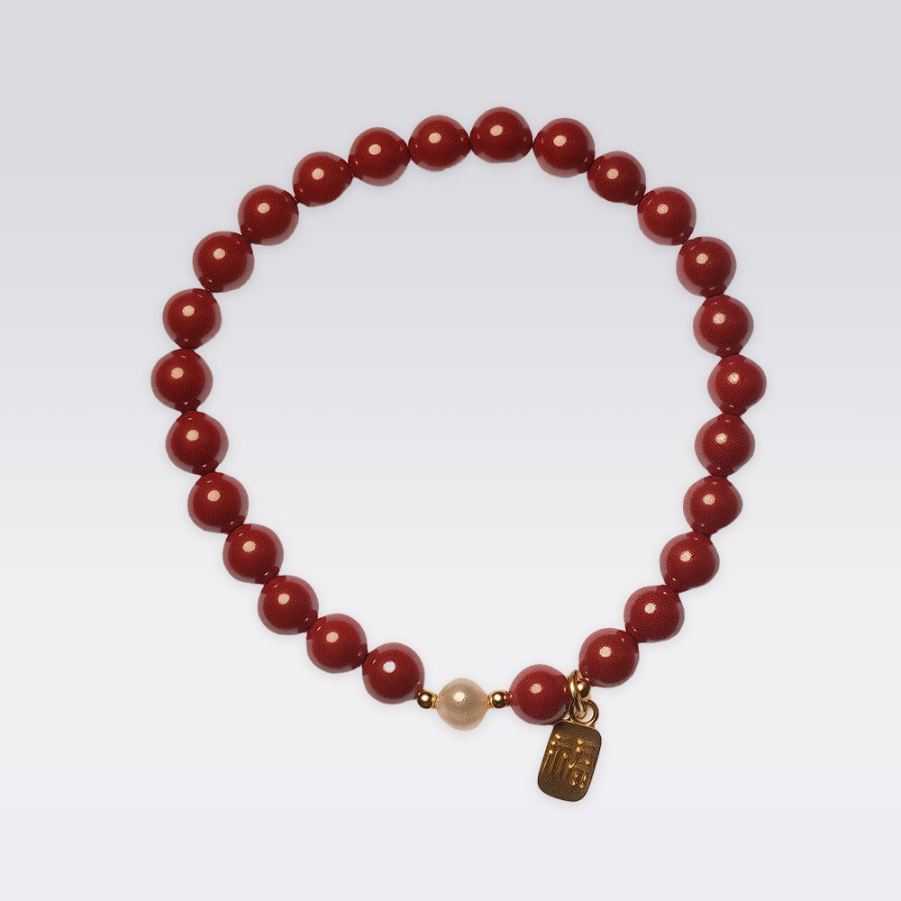 Fortune Attraction-Buddhist Cinnabar with Lucky Charm Bracelet - Image 3
