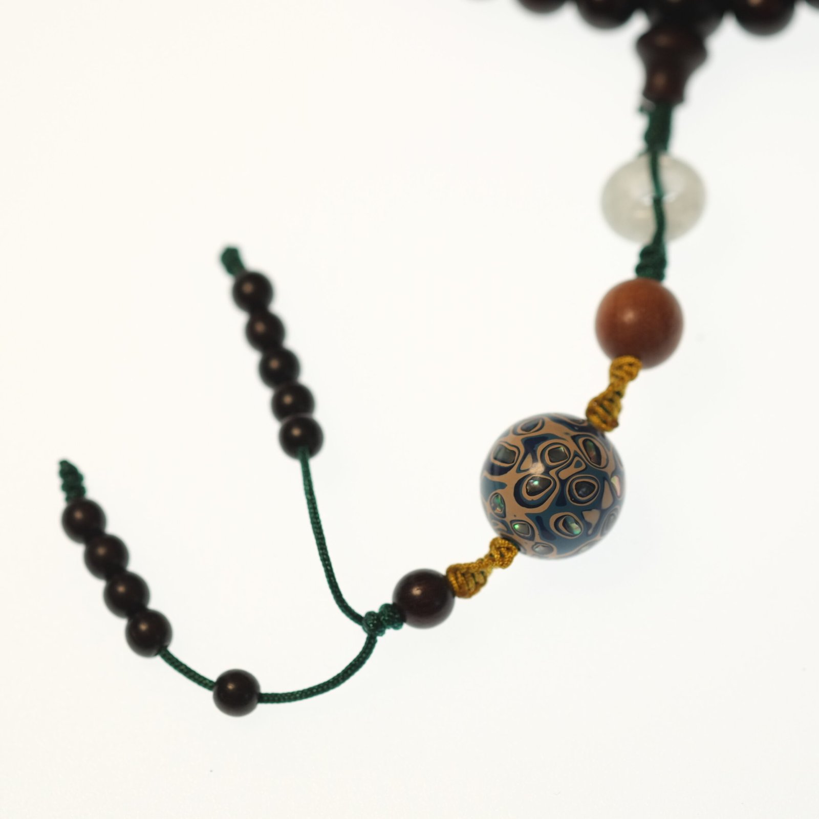 Peace & Protection-Handcrafted Buddhist Lacquer & 108-Bead Rosewood Mala - Image 5