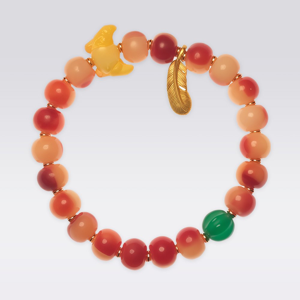 Promote Positivity-Buddist Half-Blood Yak Bone Bracelet - Image 2