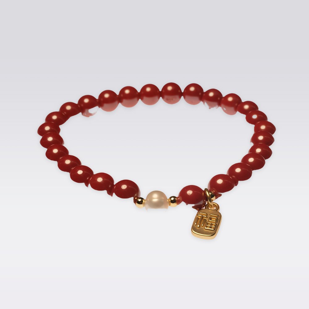 Fortune Attraction-Buddhist Cinnabar with Lucky Charm Bracelet - Image 2