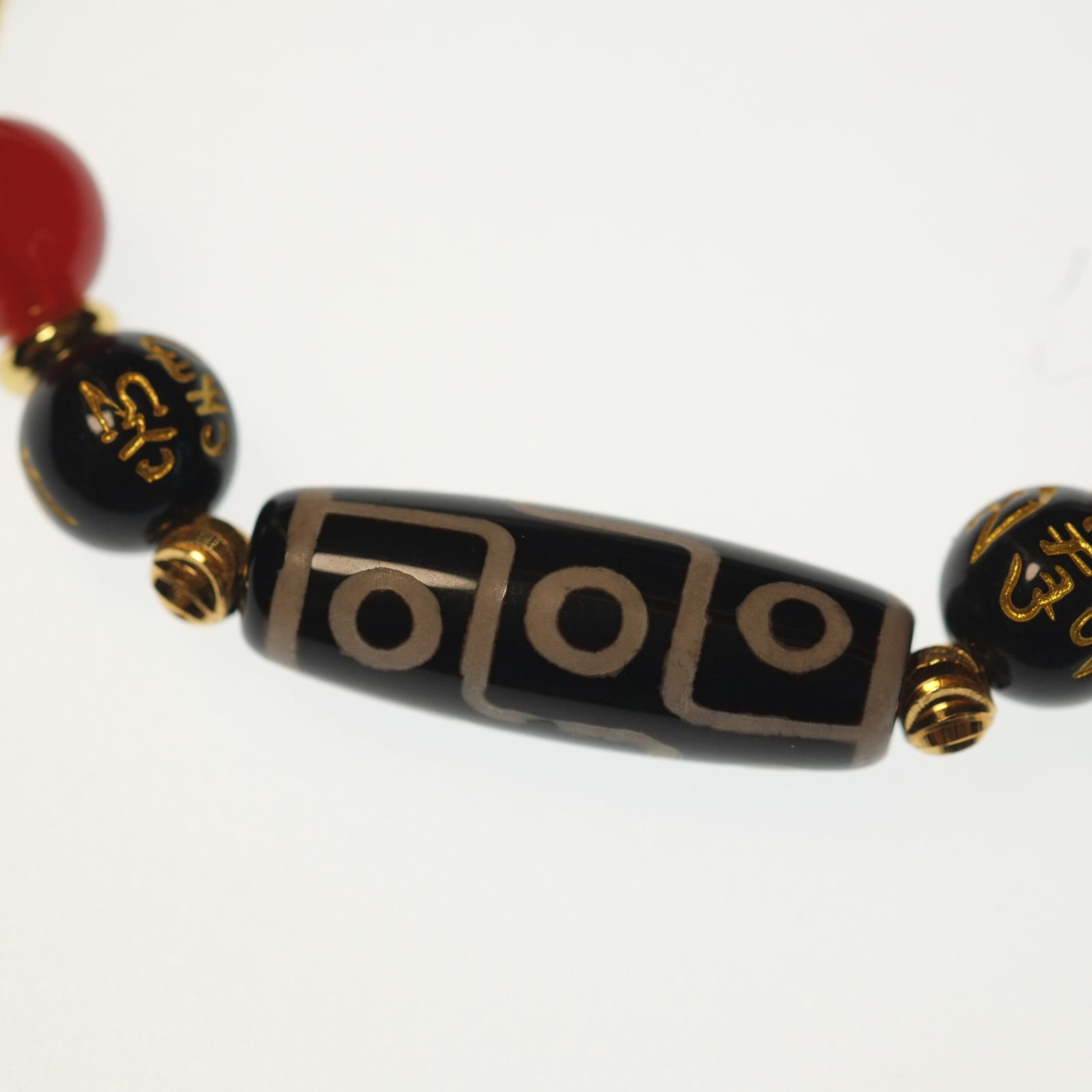 Tibetan Protection-Buddha Stone Agate Dzi Bead Bracelet - Image 4