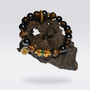 Purification Blessings-Buddhist Energy Incense Ash Glass Bracelet