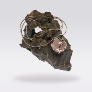 Enhance Love & Purify Mind-Buddha Stone Clear/Pink Quartz Round Ball Necklace