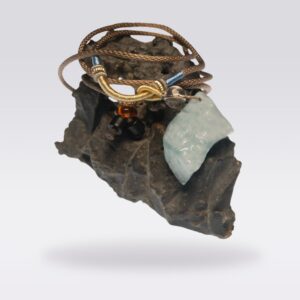 Energy Cleansing-Irregular Green Fluorite Raw Stone Necklace