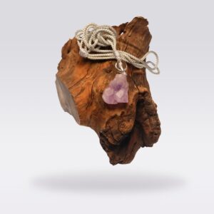 Enhance Wisdom-Irregular Amethyst Raw Stone Necklace