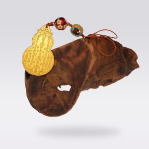 Luck Activation & Energy Protection-Fengshui Copper Gourd & Cinnabar Pendant