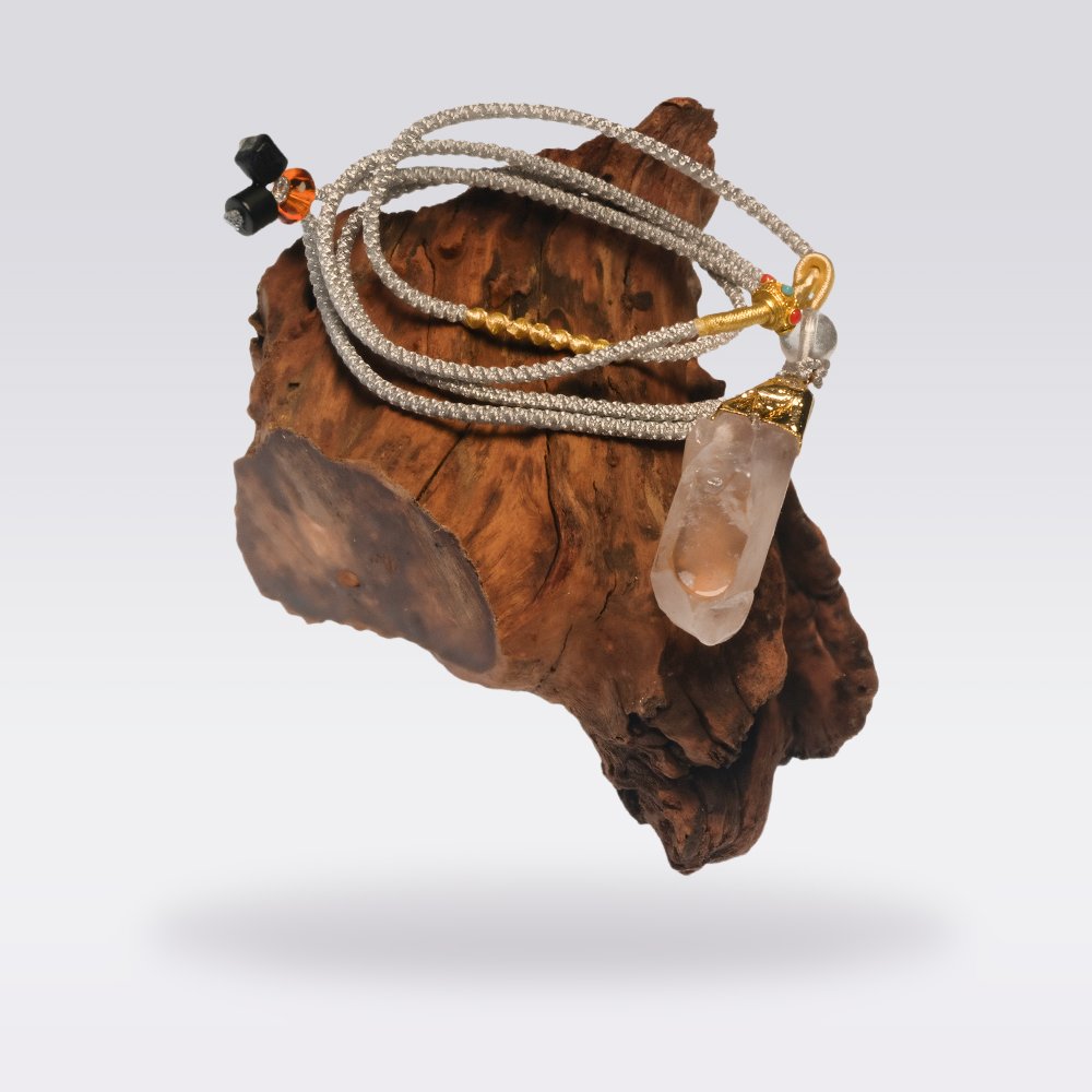 Purify Mind-Original Buddha Stone Clear Quartz Necklace