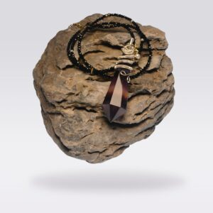 Aura Enhancement-Original Amethyst Pendulum Pendant Necklace