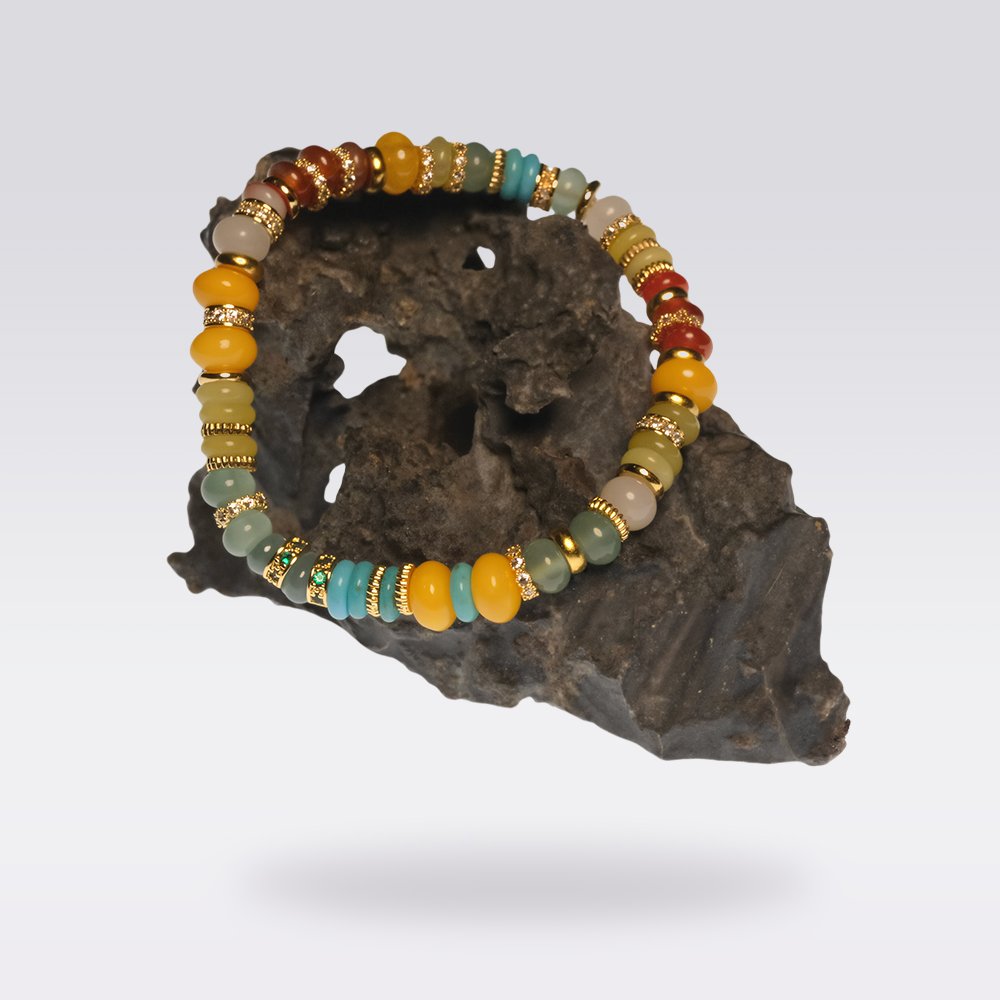 Good Fortune-Buddhist Multi-Gemstone Bracelet