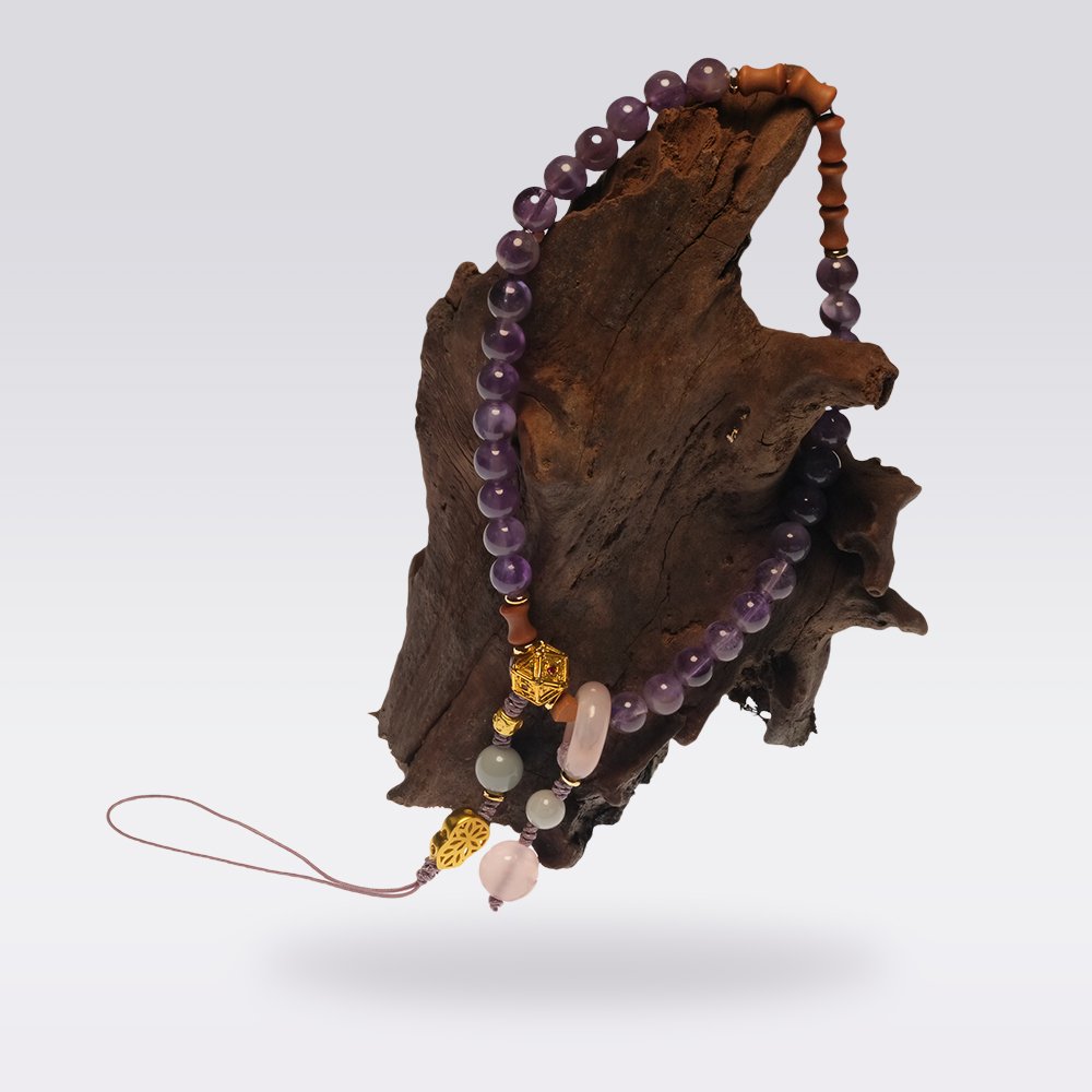 Wisdom Enhancement & Spiritual Protection-Buddhist Amethyst Gourd Fengshui Bracelet