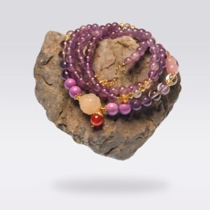 Enhance Wisdom-Buddha Stone Healing Crystal Amethyst Necklace