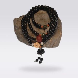 Calming & Spiritual Energy-Buddhist Mala Tiger Skin Agarwood Multi-wrap Bracelet