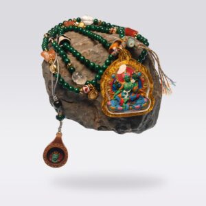 Protection & Blessings-Tibetan Malachite Buddhist Necklace