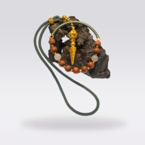 Safe Travels & Spiritual Protection-Sandalwood Beads & Vajra Car Fengshui Charm