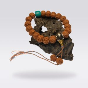 Protection-Vajra Bodhi Seed &Simulated Turquoise Buddhist Bracelet