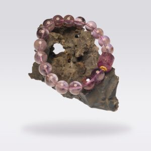 Enhance Wisdom & Aura- Purple Jade and Fluorite Buddha Stone Bracelet