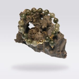 Wealth & Career Success-Buddhist Green Rutilated Quartz Bracelet
