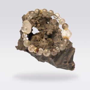 Wealth Attraction-Buddhist Green Phantom Quartz& Citrine Pi Xiu Bracelet